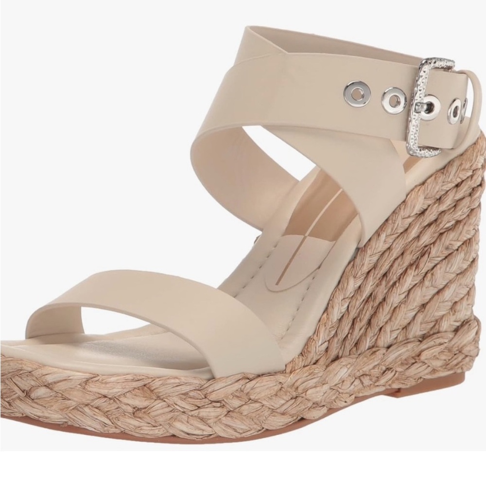 Dolce Vita Beige Espadrille Wedge Sandals